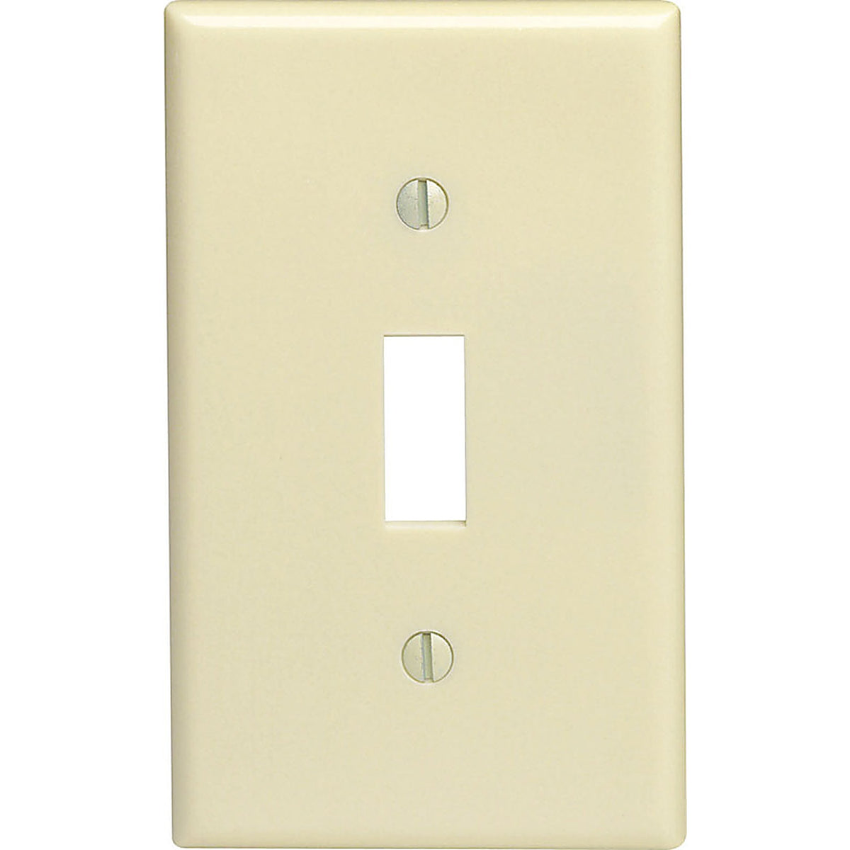 Leviton 86001-IMP Ivory 1 gang Thermoset Plastic Toggle Wall Plate 10/pc.