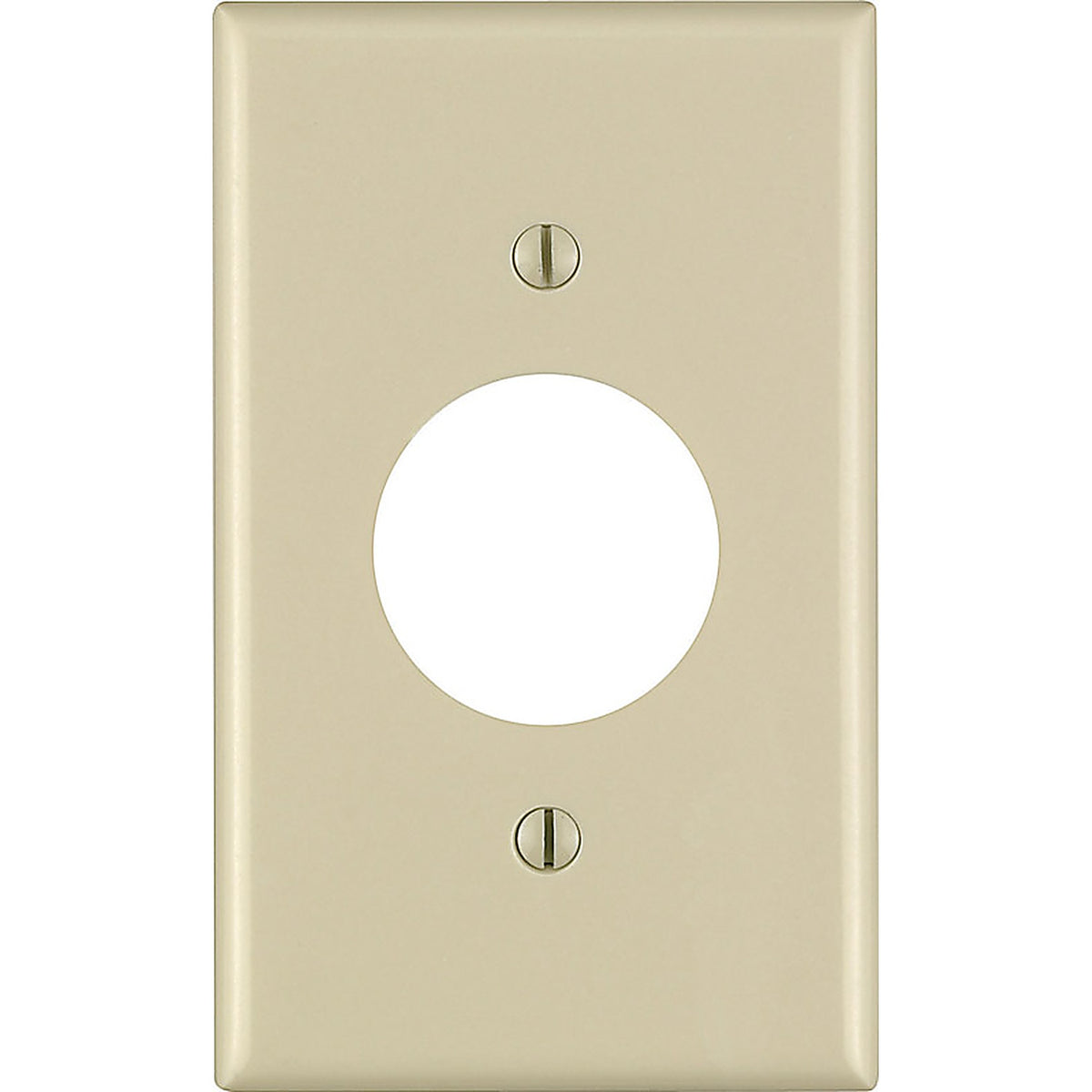 Leviton 86004-000 Ivory 1 gang Thermoset Plastic Outlet Wall Plate 1/Pack