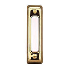 Heath Zenith SL-711-02 Polished Brass Plastic Wired Pushbutton Doorbell