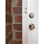 Heath Zenith SL-711-02 Polished Brass Plastic Wired Pushbutton Doorbell