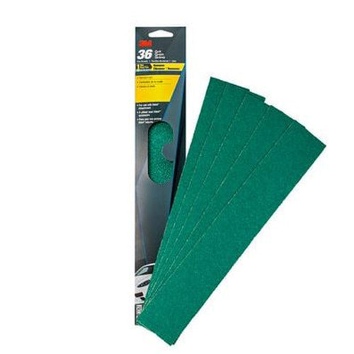 3M 32232 Stikit Green Corps File Sheet, 36 grade, 2 3/4 inches x 16 1/2 inches