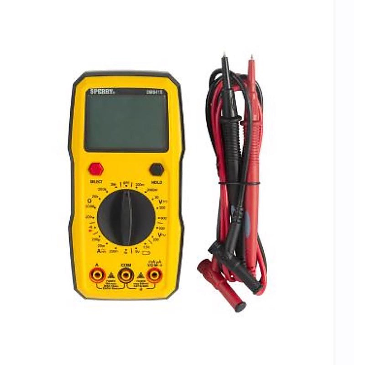Sperry DM6410 2/20/200/750 VAC, 200mV/2/20/200/1000 VDC LCD Multimeter
