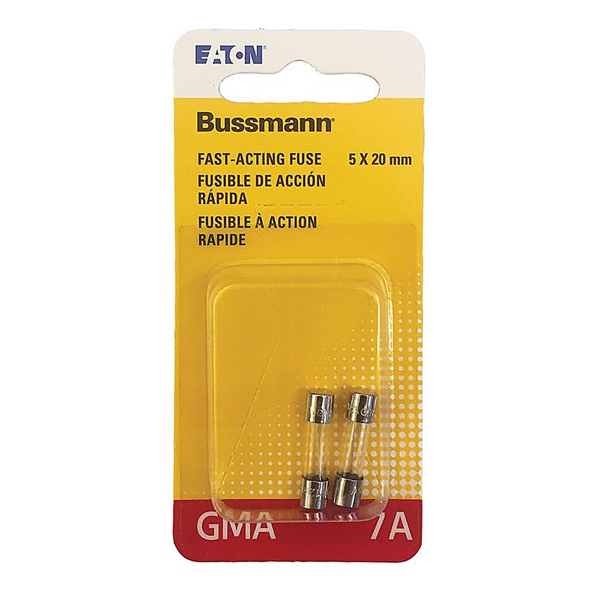 Bussmann BP/GMC-7A 7 amps Time Delay Glass Fuse 2/Pack