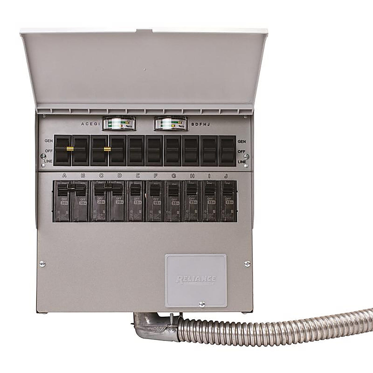 Reliance - 310CRK - Controls Pro/Tran 2 30 Amps 120/240 V 10 Space 10 Circuits Surface Mount Generator Power Tr