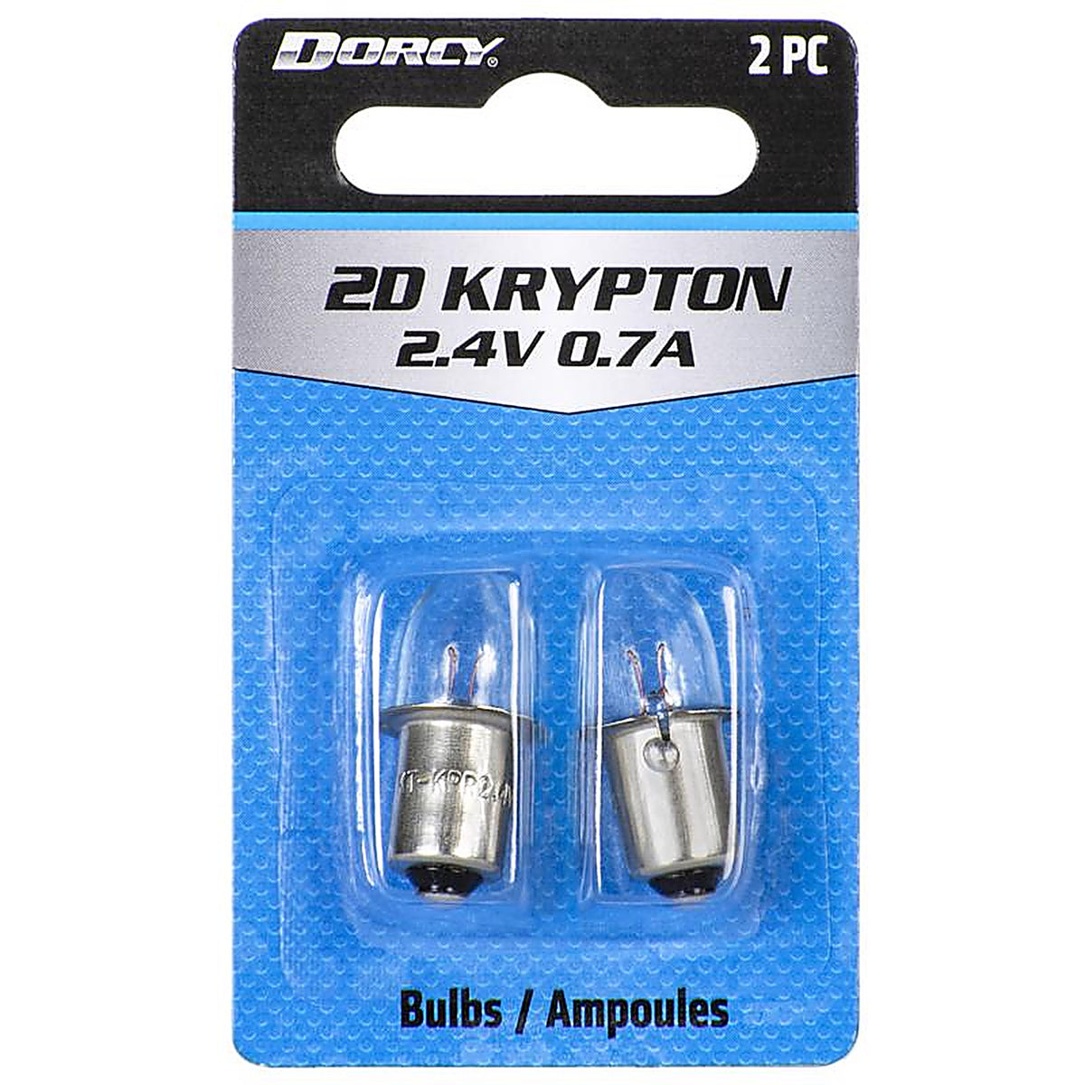 Dorcy 41-1660 2D Krypton Flashlight Bulb 2.4 volt Bayonet Base