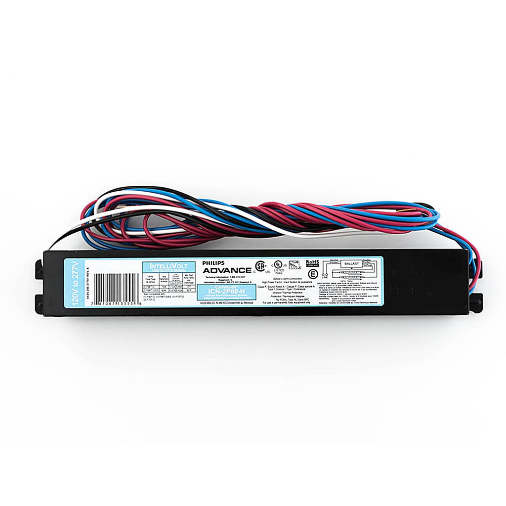 Advance Transformer ICN2P60N35I Philips Advance 60 watt 120 volt 2 lights Fluorescent Ballast For T12