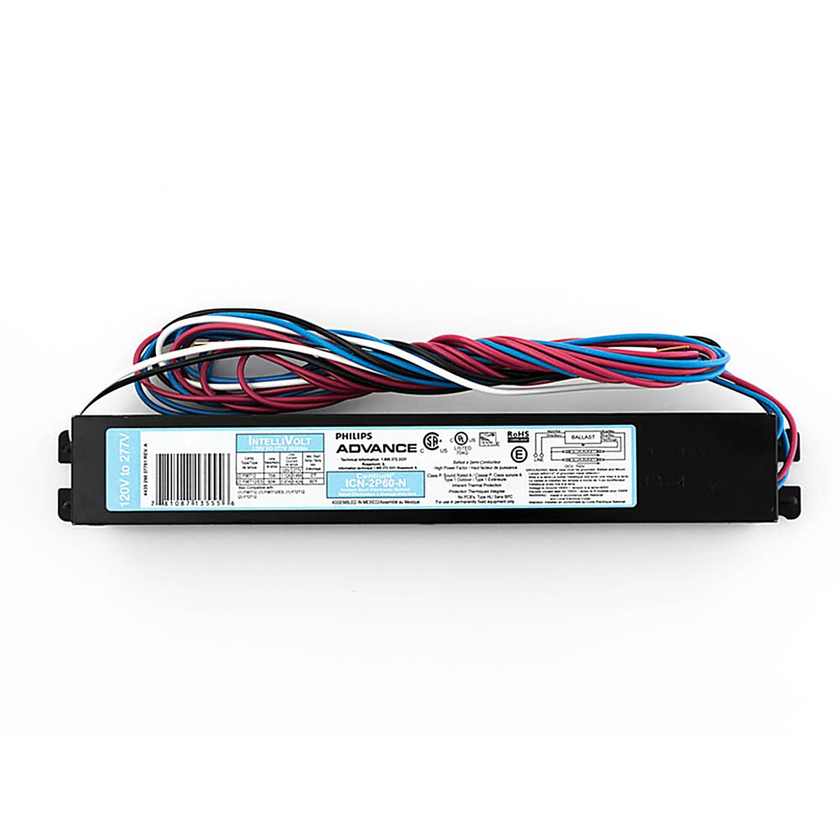 Advance Transformer ICN2P60N35I Philips Advance 60 watt 120 volt 2 lights Fluorescent Ballast For T12