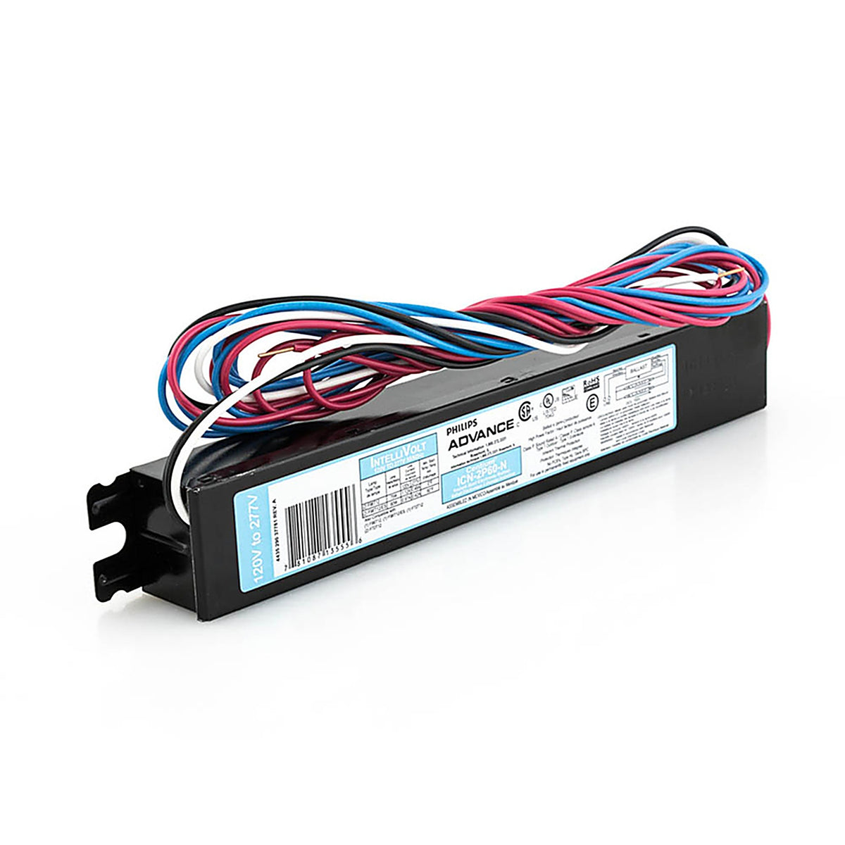 Advance Transformer ICN2P60N35I Philips Advance 60 watt 120 volt 2 lights Fluorescent Ballast For T12