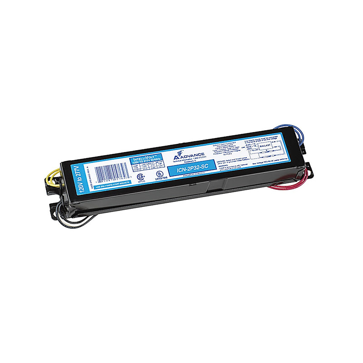 Advance Transformer ICN2P32N35I Philips Advance 32 watt 120 volt 2 lights Fluorescent Ballast For T8