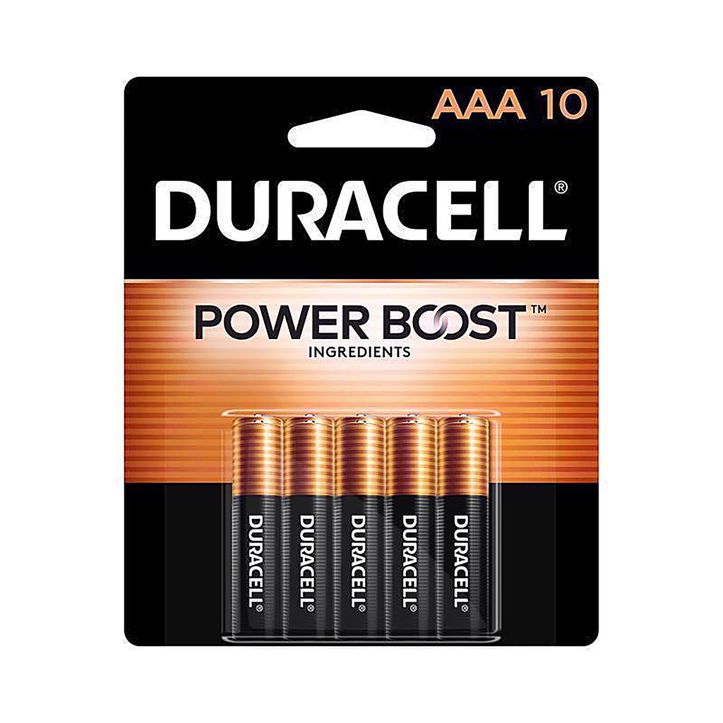 Duracell MN2400B10Z Coppertop AAA Alkaline Batteries 10 pk Carded