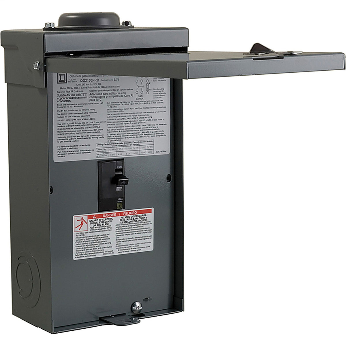 Square D - QO2100NRBCP - Qo 100 Amps Plug in 2-Pole Circuit Breaker