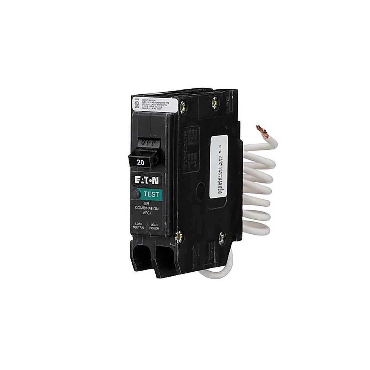 Eaton - BRN120AF - 20 Amps Single Pole Circuit Breaker