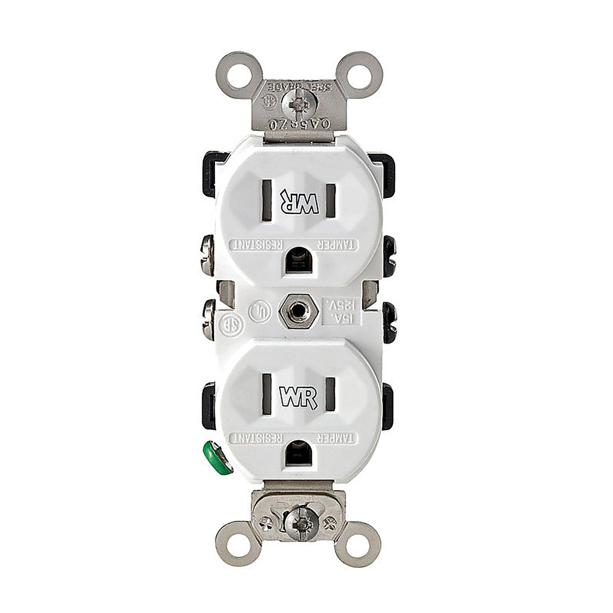 Leviton TWR15-00W 15 amps 125 volt White Outlet 5-15R 1/Pack