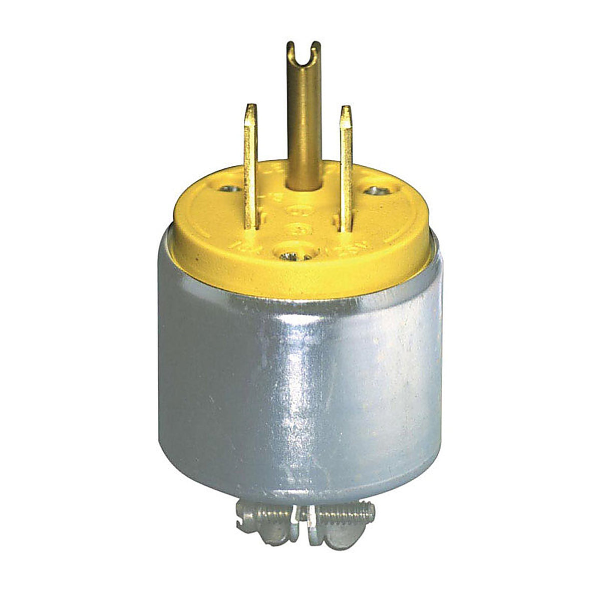 Leviton C30-515PA-000 Commercial Armored Ground/Straight Blade Plug 5-15P 18-12 AWG 2 Pole 3 Wire Carded