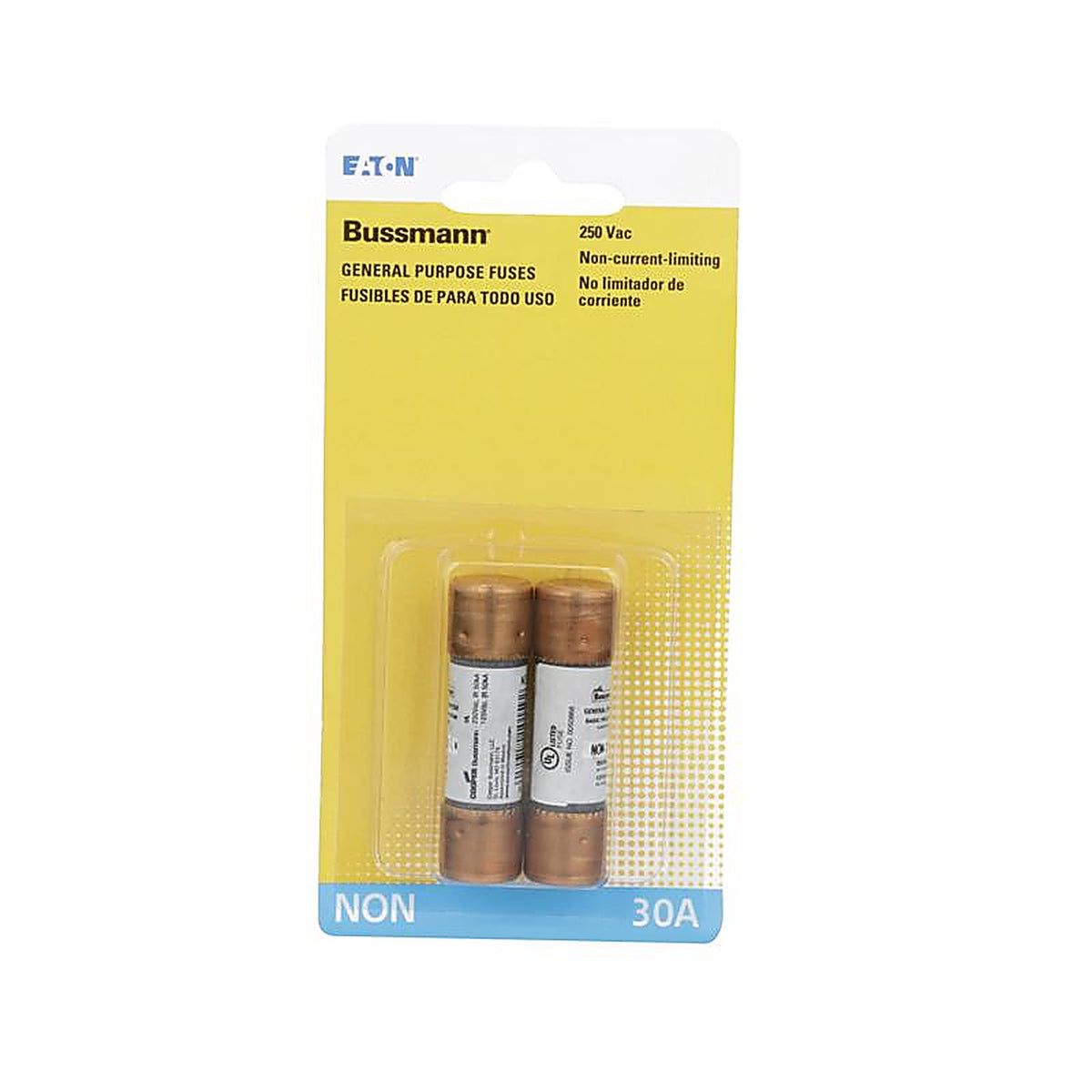 Bussmann BP/NON-30 30 amps One-Time Fuse 2/Pack