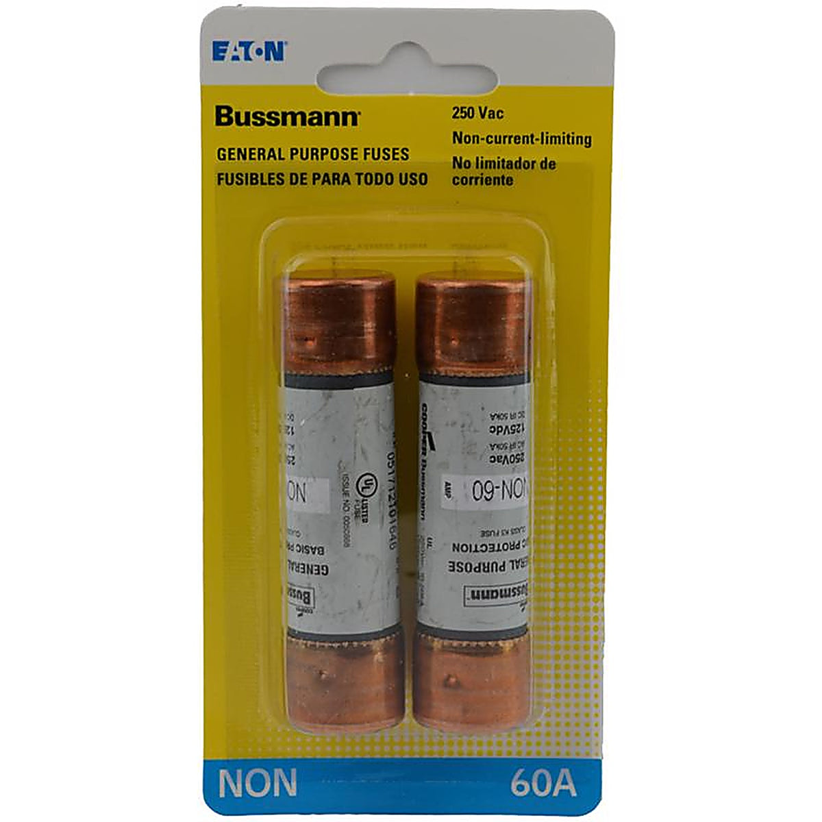 Bussmann BP/NON-60 60 amps One Time Fuse 1/Pack