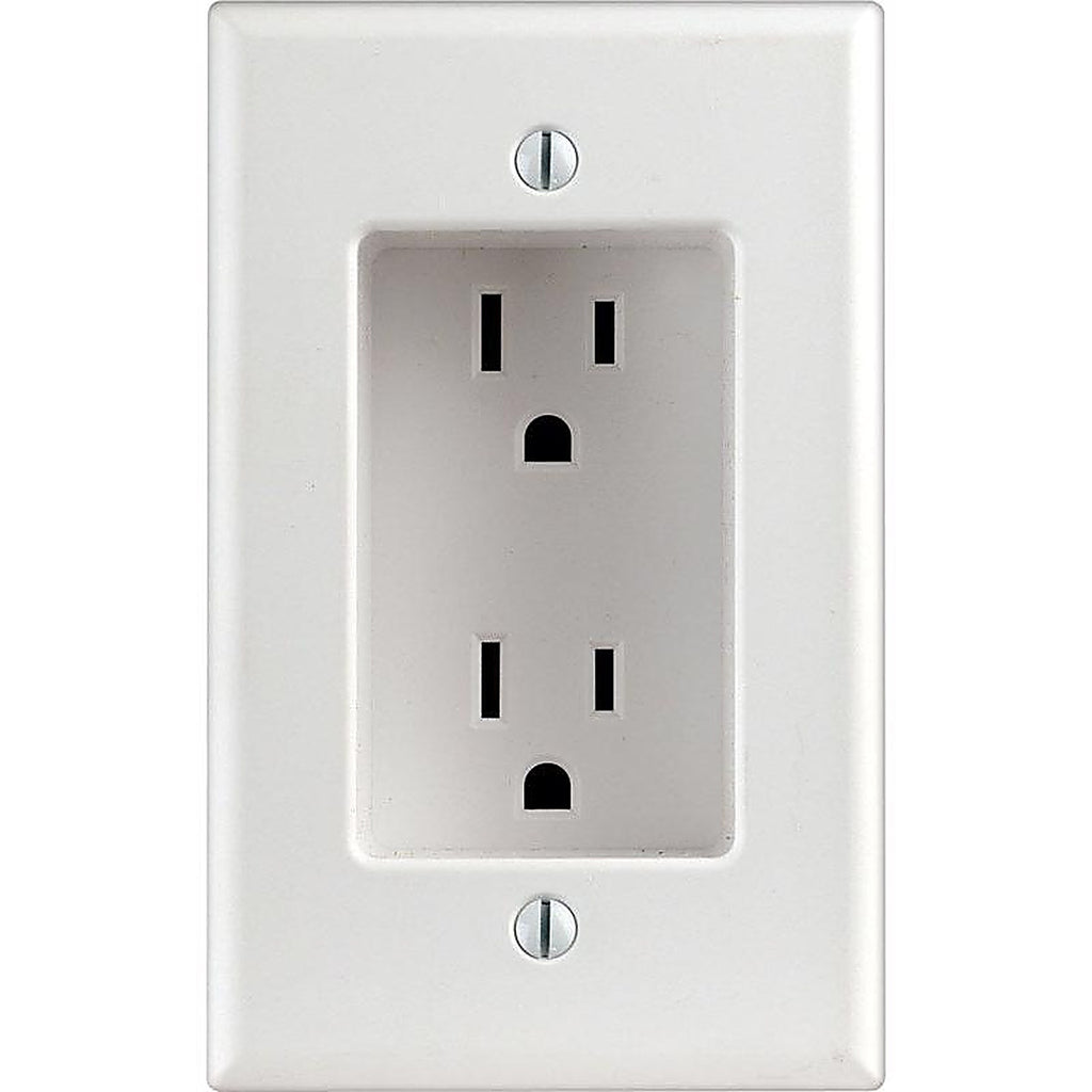 Leviton 00689-00W 15 amps 125 volt Duplex White Outlet 5-15R 1/Pack