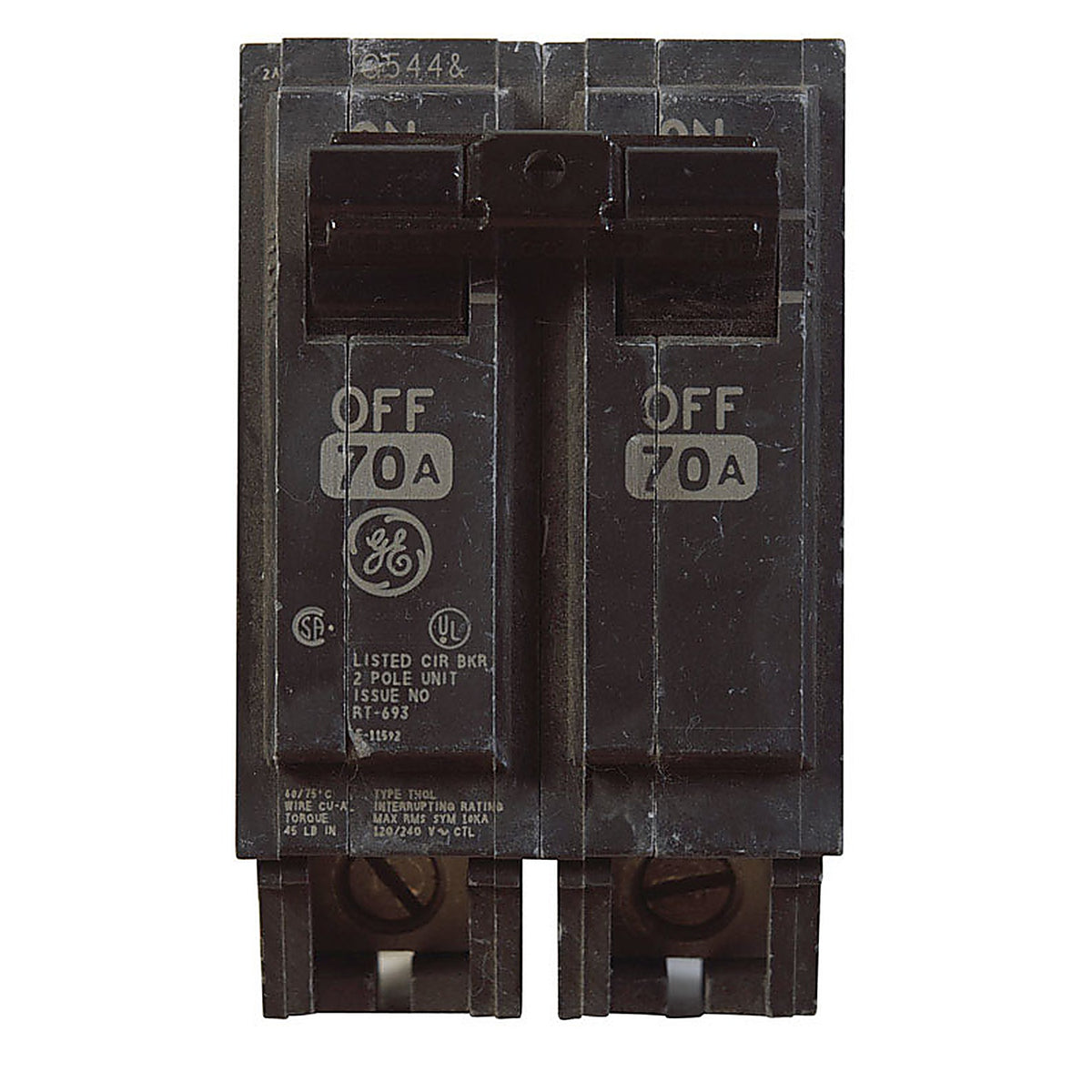 GE THQL2170 Q-Line 70 amps Standard 2-Pole Circuit Breaker