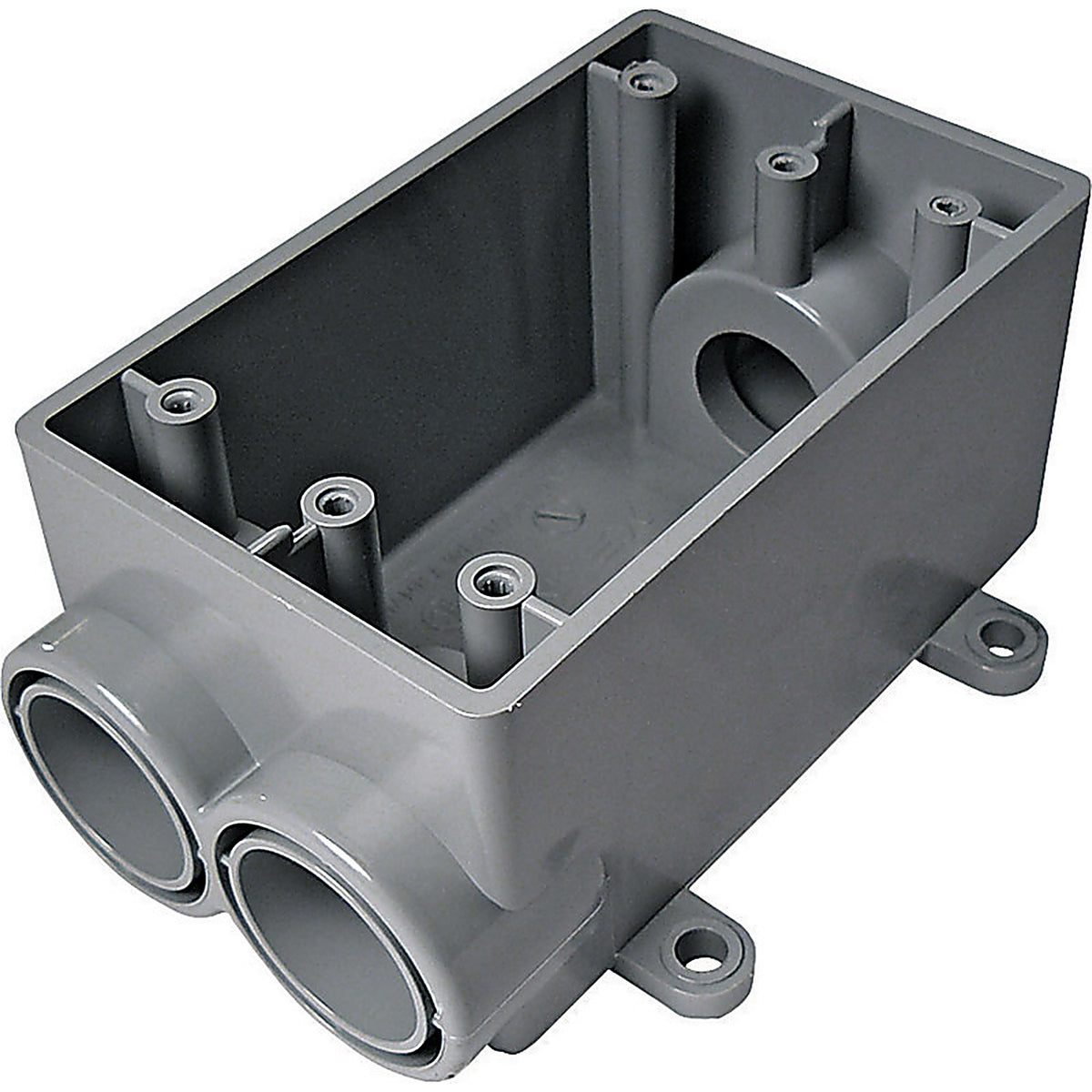 Cantex - 5133544U - New Work 20 CU in Rectangle PVC 1 Gang Electrical Box Gray