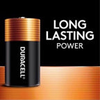 Duracell MN1300B2Z Coppertop D Alkaline Batteries 2 pk Carded