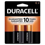 Duracell MN1400B2Z Coppertop C Alkaline Batteries 2 pk Carded
