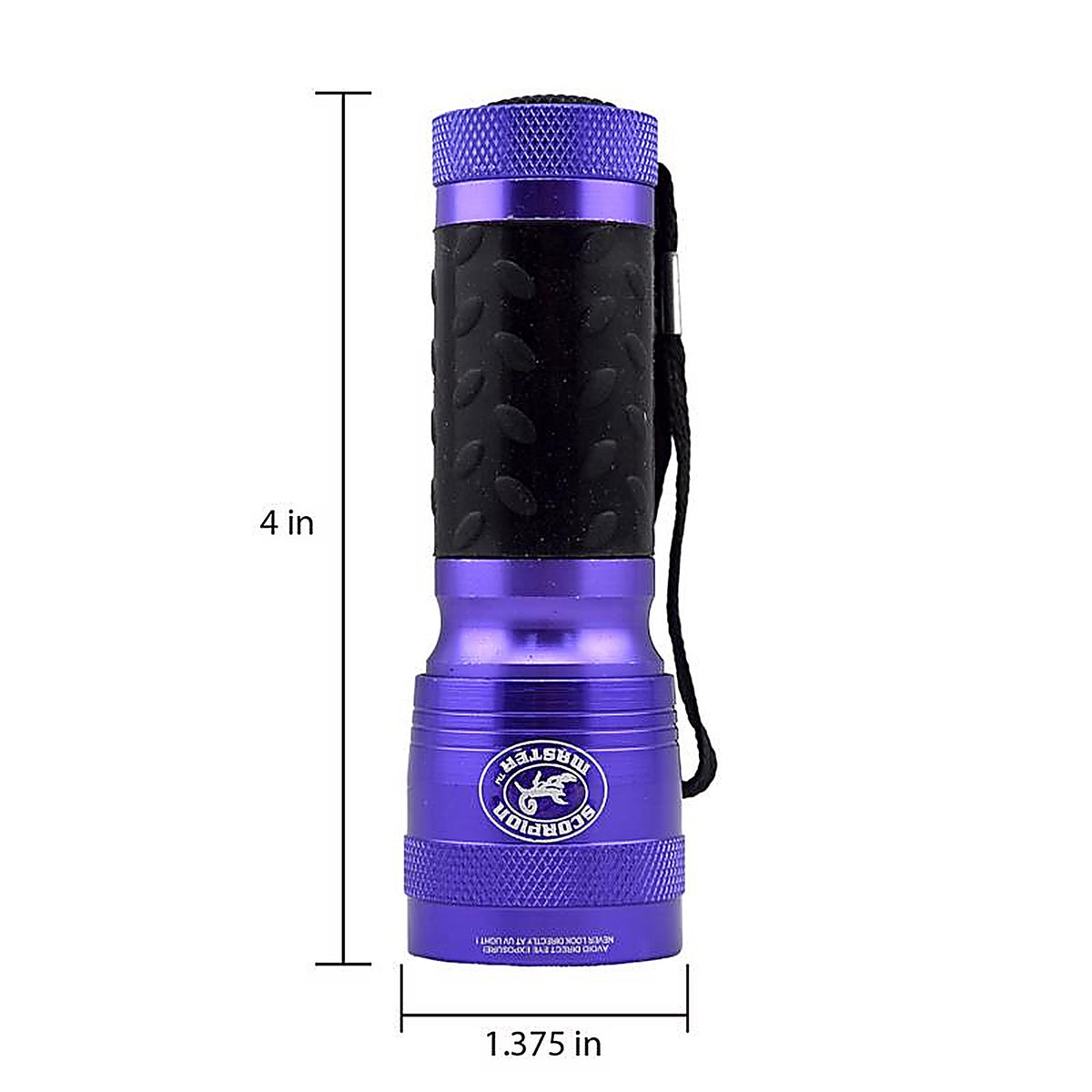Scorpion Master 302479 14 LED Black/Purple LED UV Flashlight AAA Battery