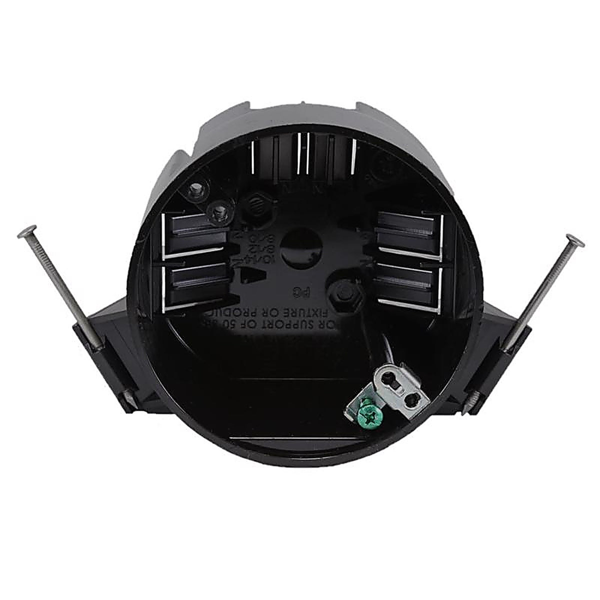 Cantex - EZ20CNG - Ez Box New Work 20 CU in Round Polycarbonate Ceiling Box Black
