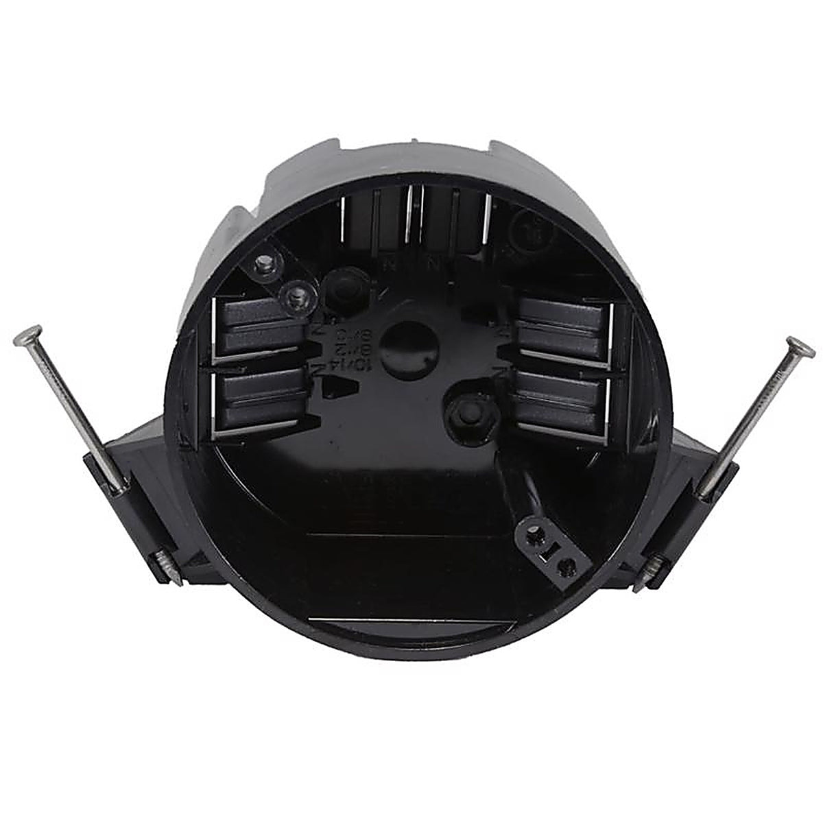 Cantex - EZ20CN - New Work 20 CU in Round Polycarbonate Ceiling Box Black