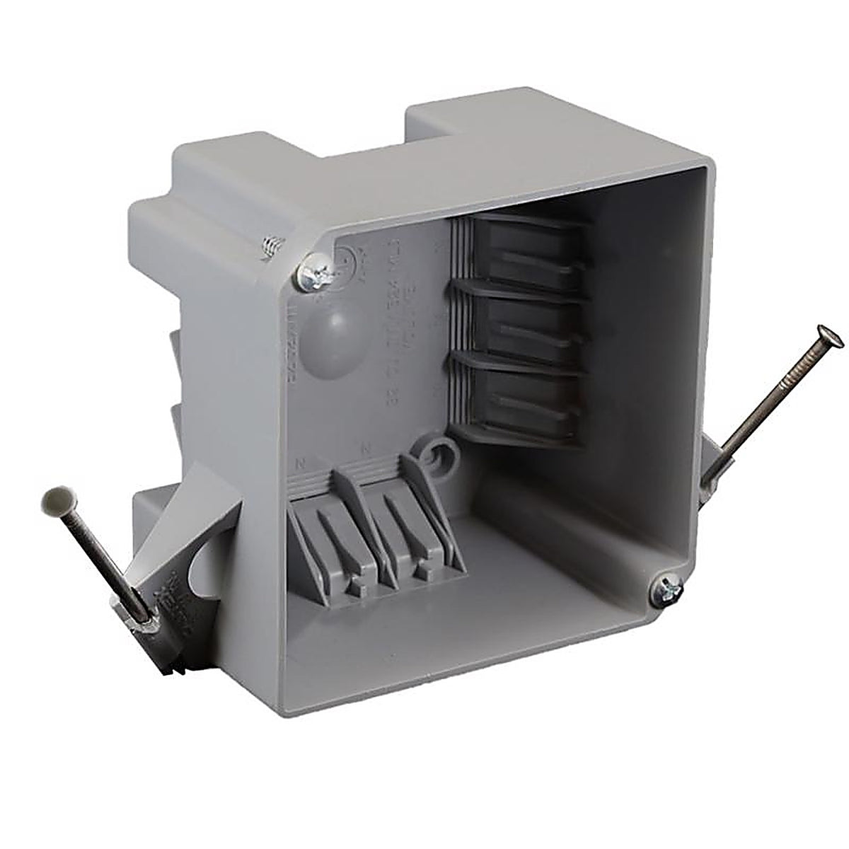 Cantex - EZ32XN - Ez Box New Work 32 CU in Square PVC Outlet Box Gray