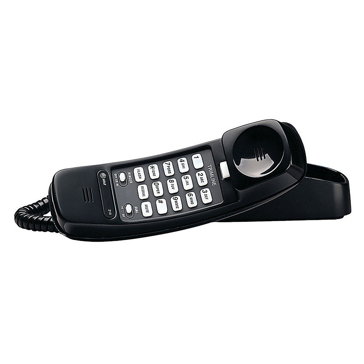 AT&T - 210BLACK - Analog Telephone Black