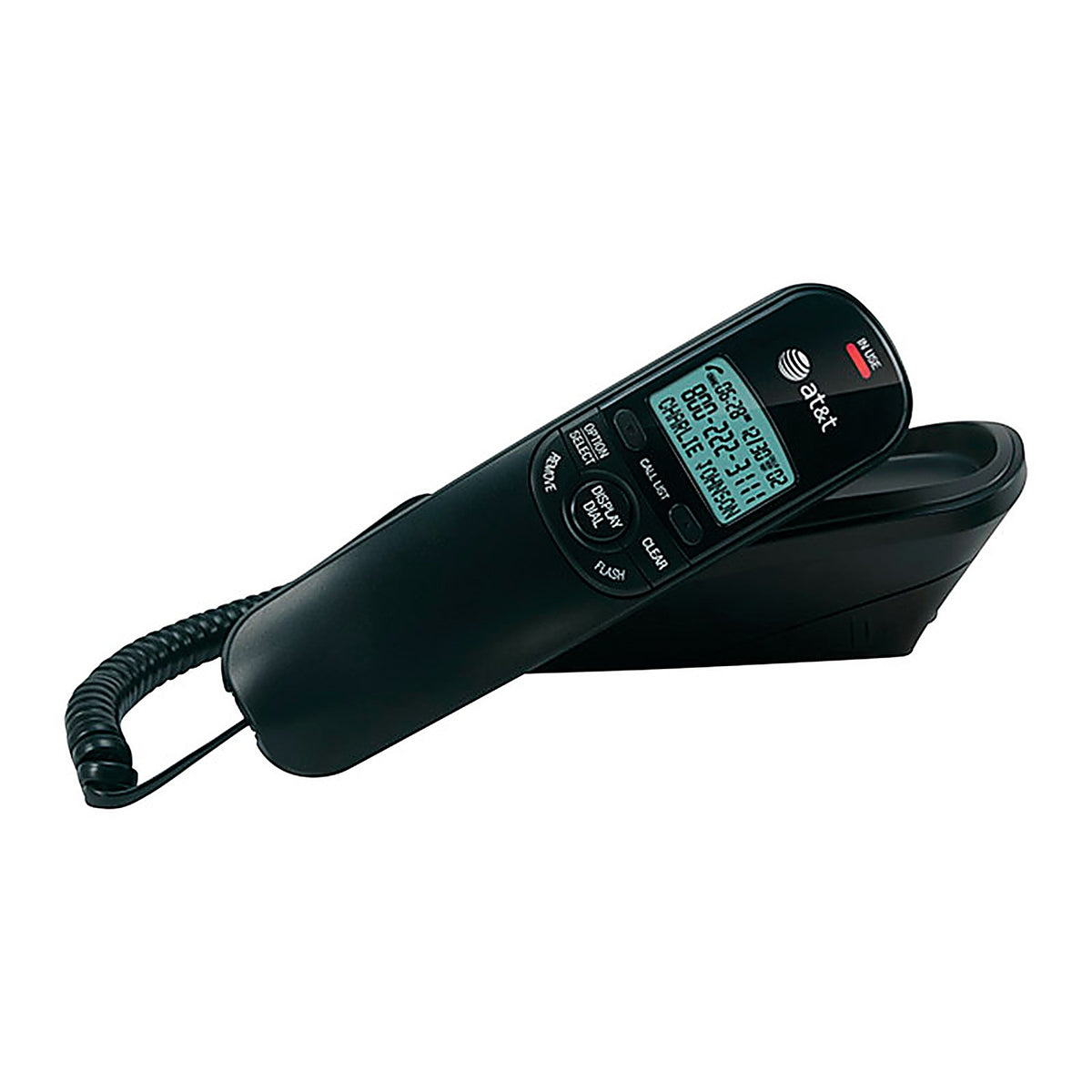 AT&T - TR1909BLACK - 1 Handle Analog Telephone Black