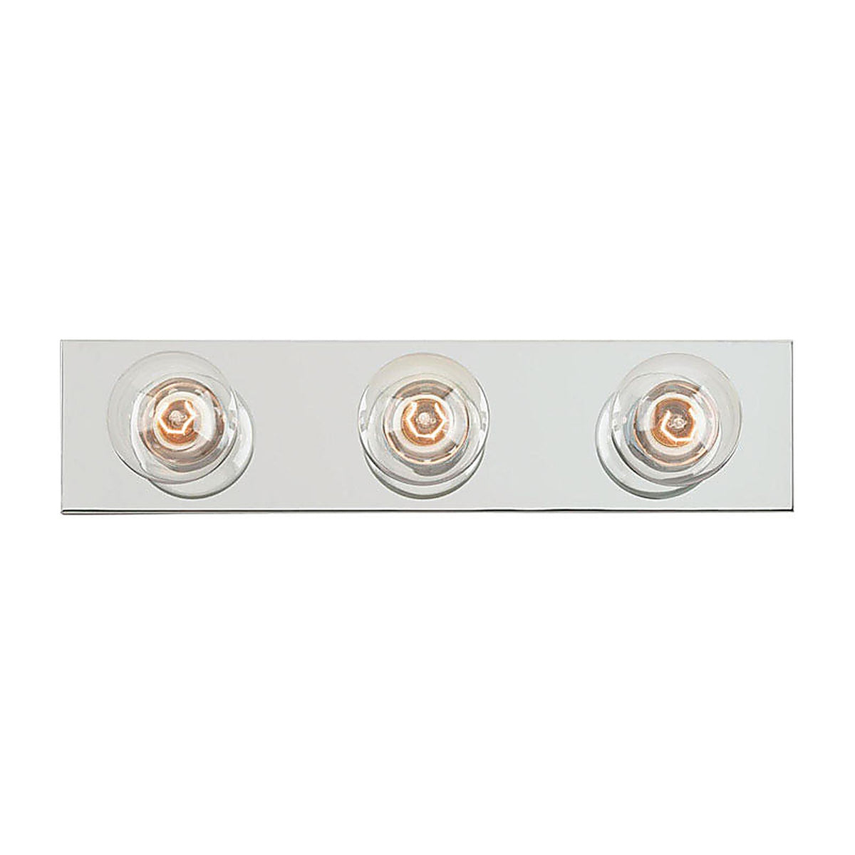 Westinghouse 66406 Silver 3 lights Incandescent Bathroom Bar Fixture Wall Mount