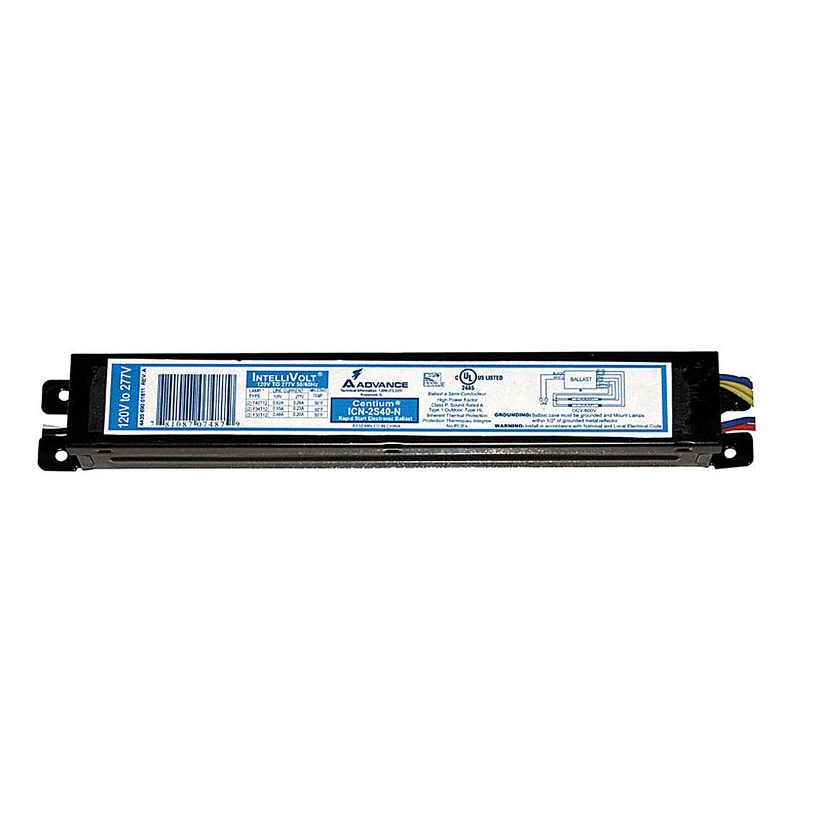 Philips - 198697 - Advance 34 W 120 V 2 Lights Fluorescent Ballast for T12