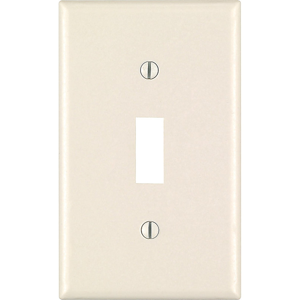 Leviton 78101-00T Almond 1 gang Plastic Toggle Wall Plate 1/Pack