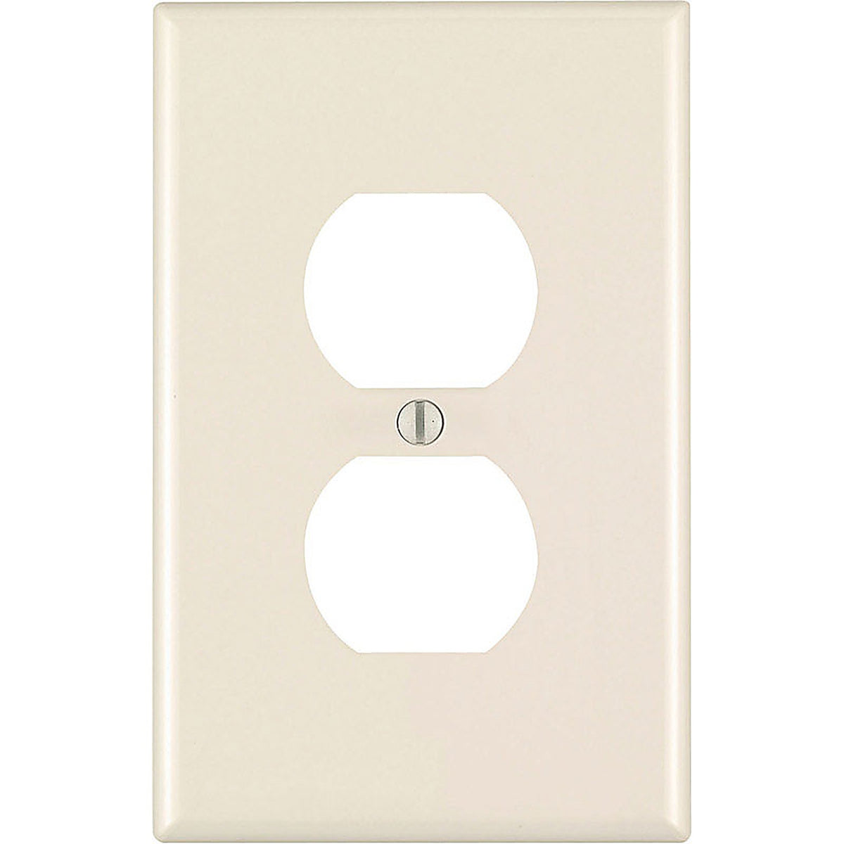 Leviton 78103-00T Almond 1 gang Plastic Duplex Outlet Wall Plate 1/Pack
