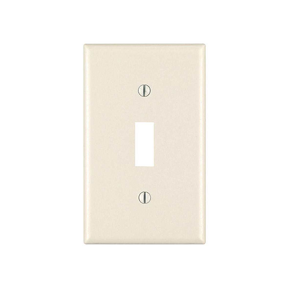 Leviton 78001-TMP Light Almond 1 gang Thermoset Plastic Toggle Wall Plate 10/Pack