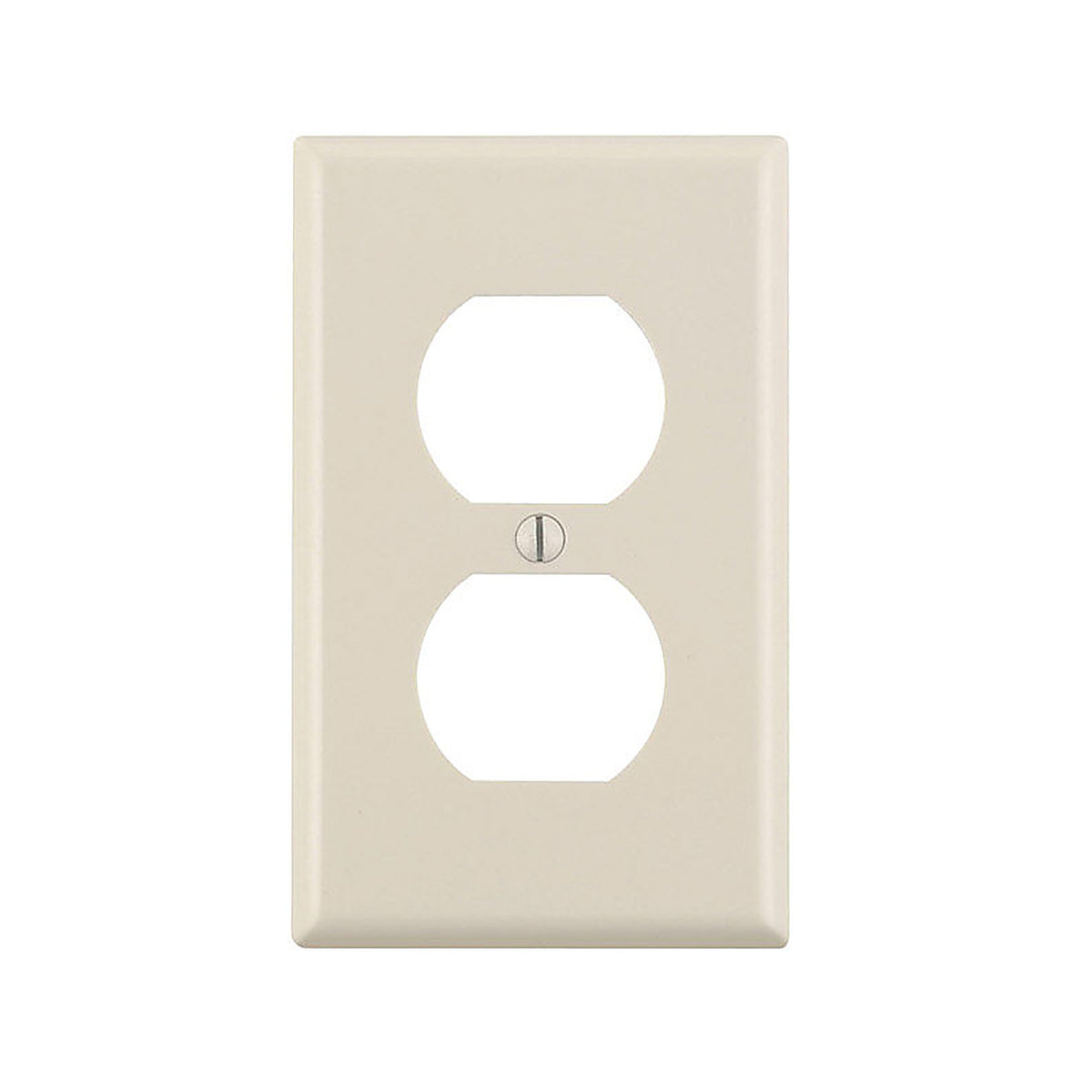 Leviton 78003-TMP Almond 1 gang Thermoset Plastic Duplex Outlet Wall Plate 1/Pack