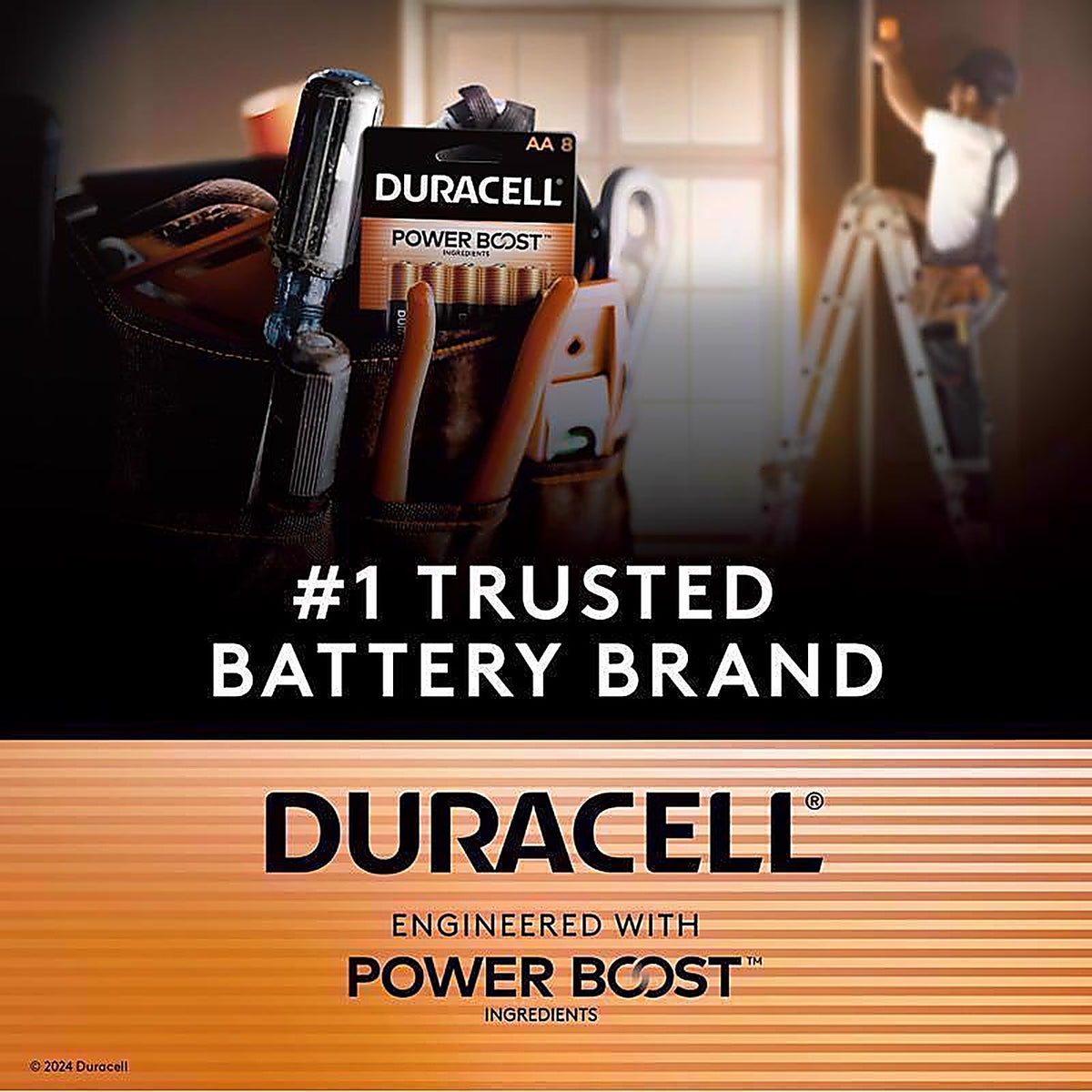 Duracell MN1500B20 Coppertop AA Alkaline Batteries 20 pk Carded