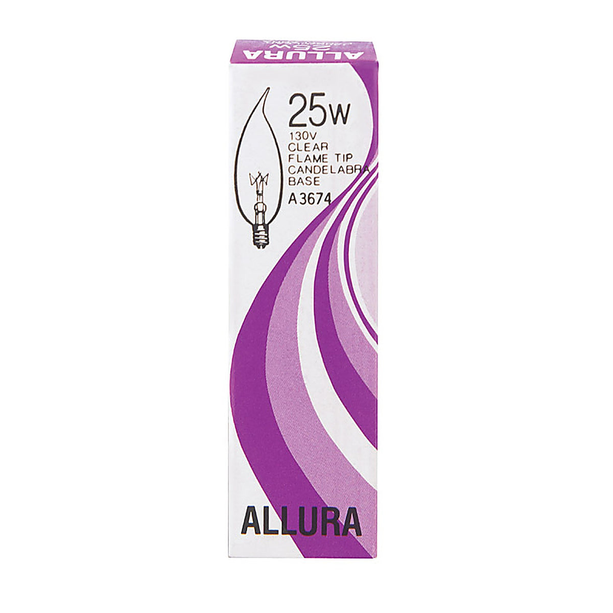 Satco - 03674 - Allura 25 W Ca9 Chandelier Incandescent Bulb E12 (Candelabra) Soft White 1 Pack