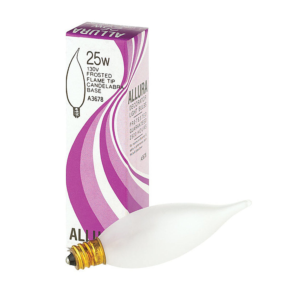 Satco - 03678 - Allura 25 W Ca9 Chandelier Incandescent Bulb E12 (Candelabra) Soft White 1 Pack