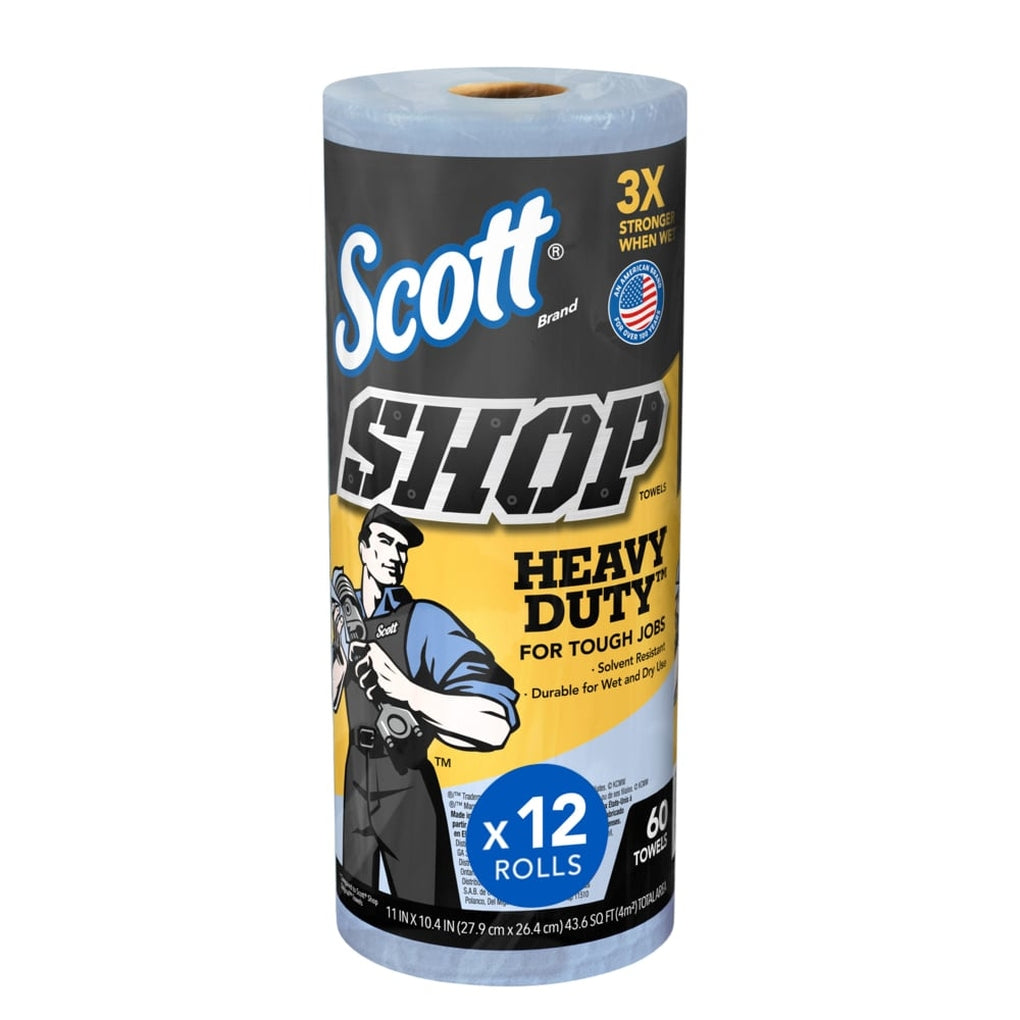 Kimberly-Clark 32992 SCOTT Pro Shop Towels 60/Roll 12 Rolls/Case