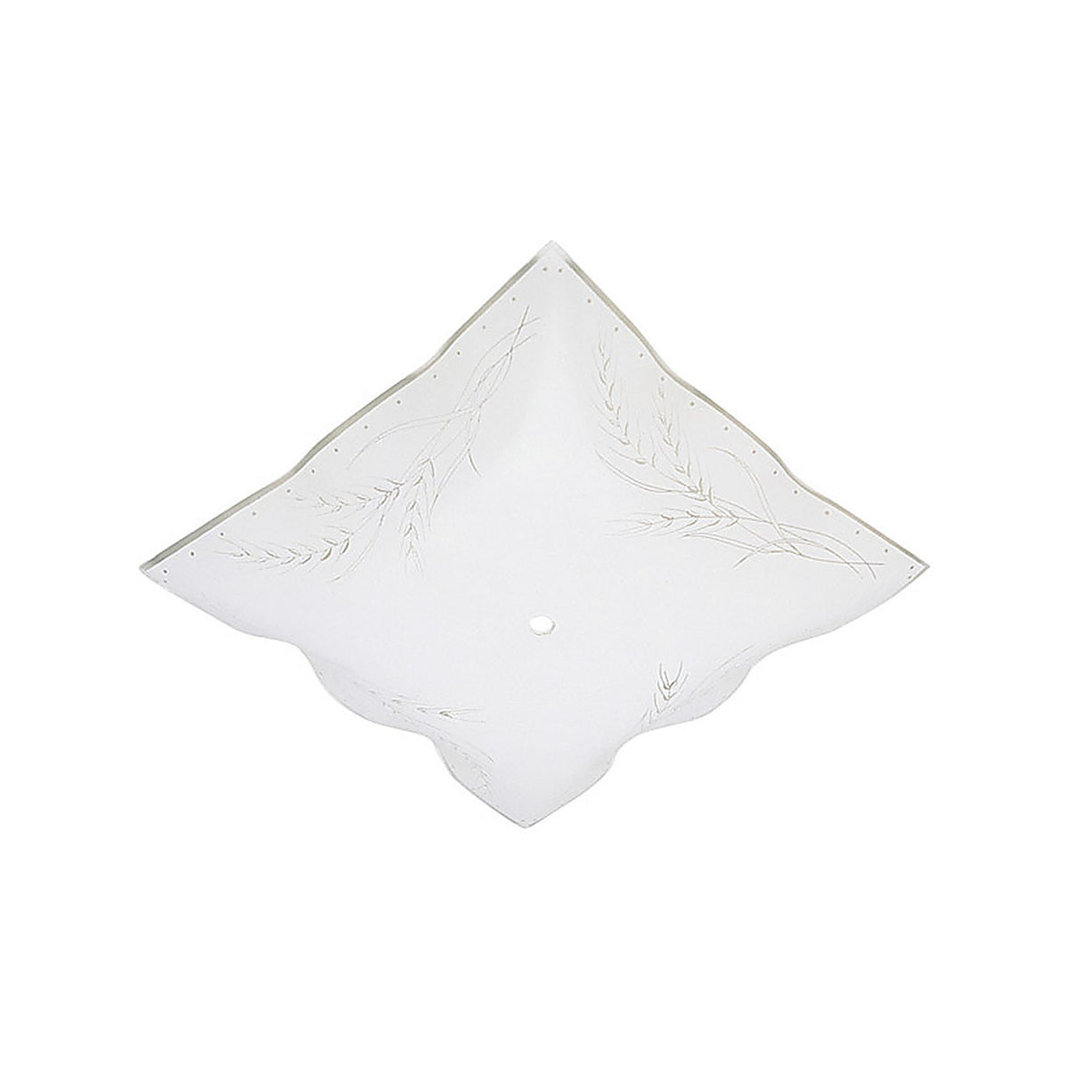 Westinghouse - 8180000 - Square White Glass Fan/Fixture Shade 1 Pack