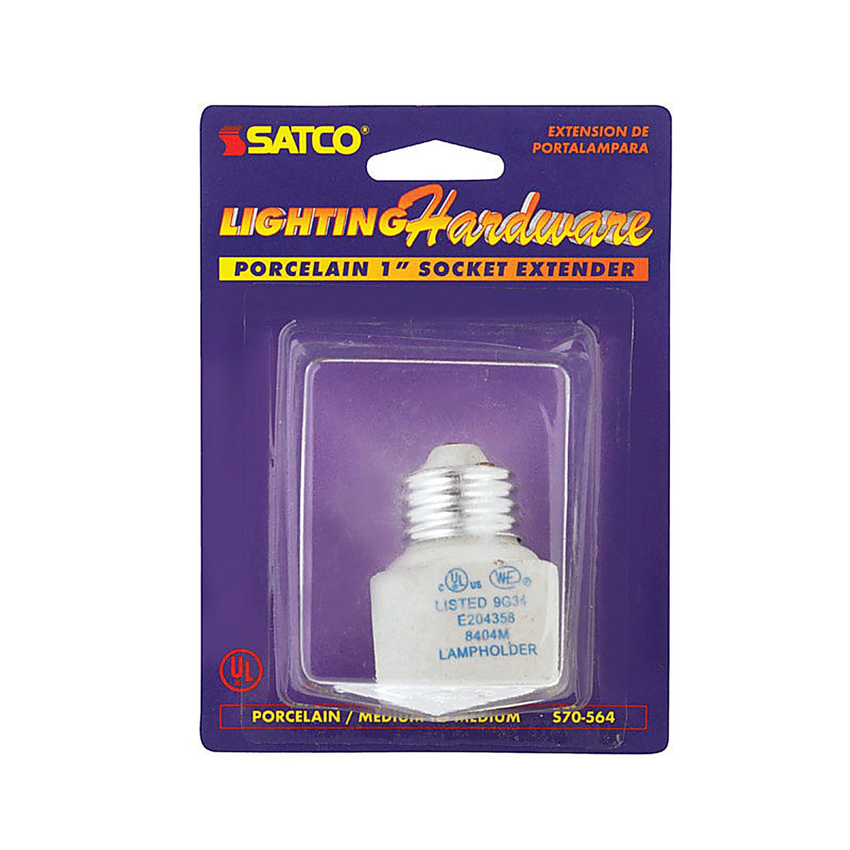 Satco - 70564 - Porcelain Medium Base Socket Extender 1 Pack