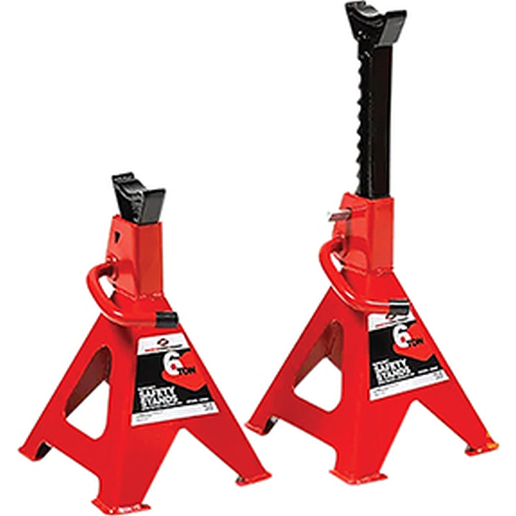 American Forge and Foundry - 3306A - Jack Stands 6 Ton Ratchet, Pair