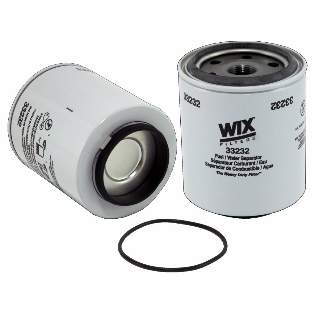 WIX 33232 Spin On Fuel Water Separator w/ Open End Bottom