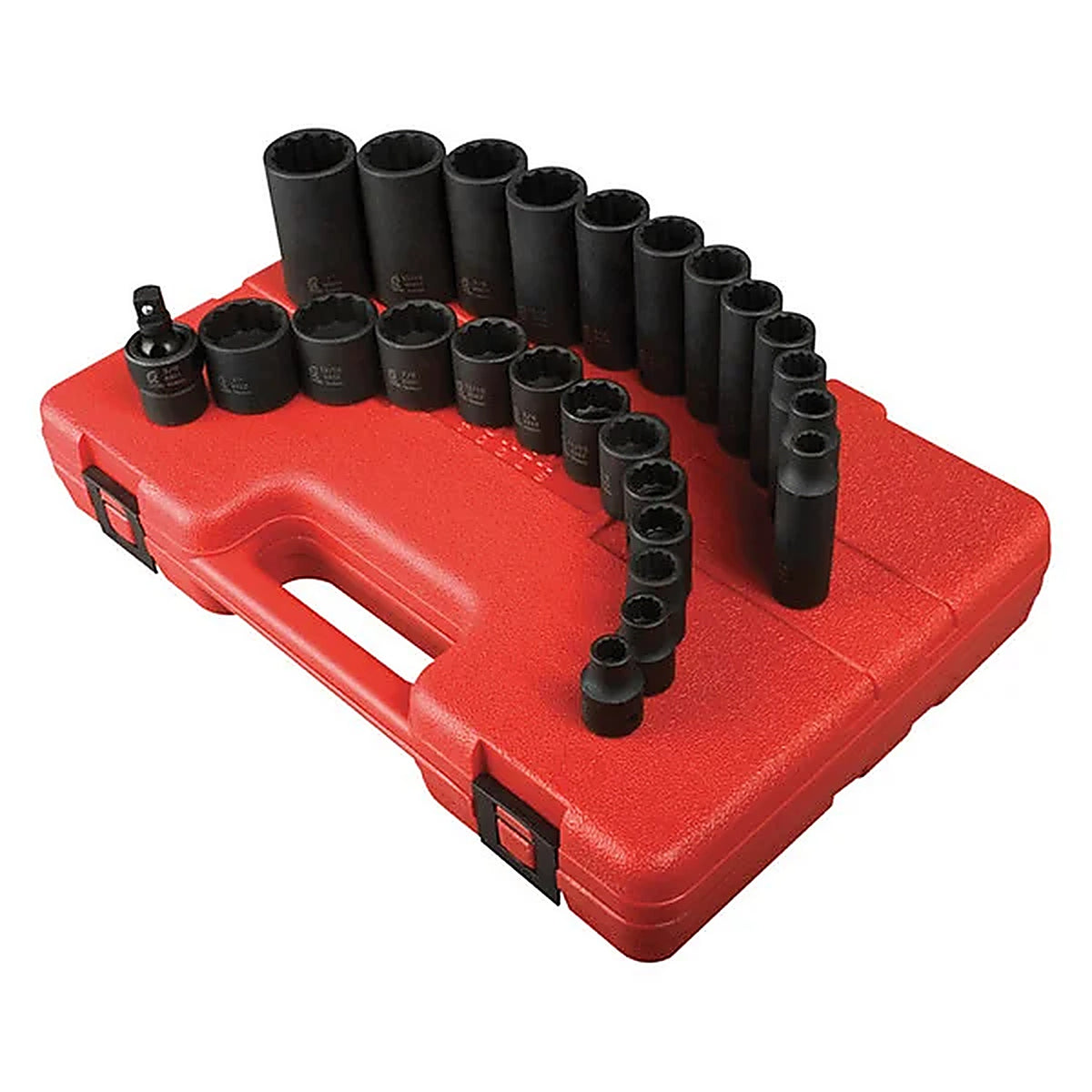 Sunex 3326 3/8in. Dr 12Pt SAE Master Impact Socket Set, 25 Pc.
