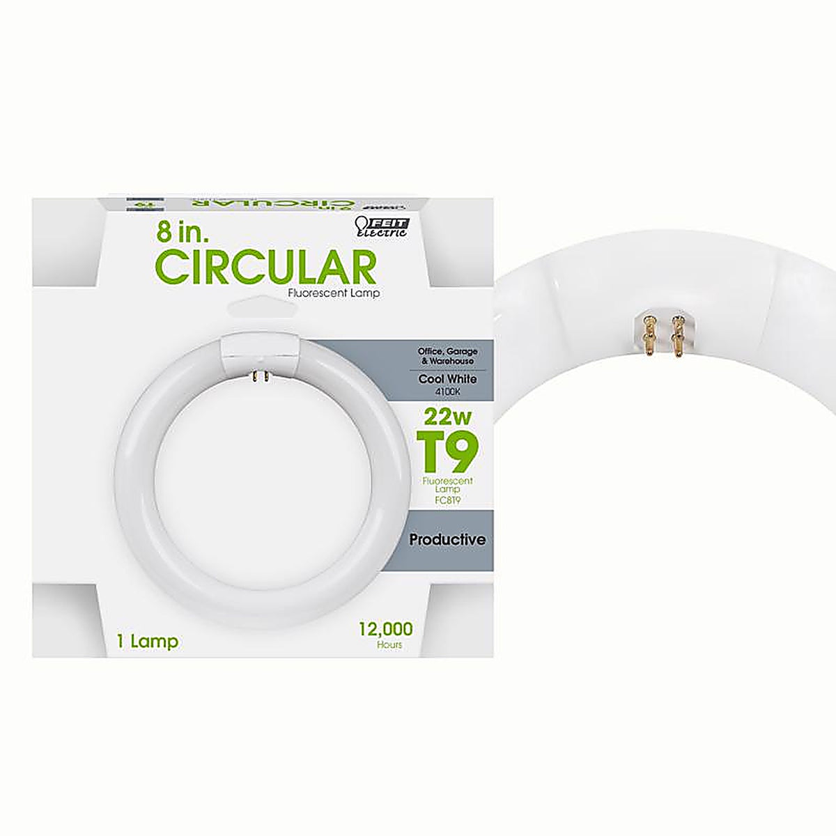 Feit - FC8T9/CW - Legacy Bulbs 22 W T9 8.3 In. D X 8.3 In. L Circline Fluorescent Bulb Cool White Circular 4100 K