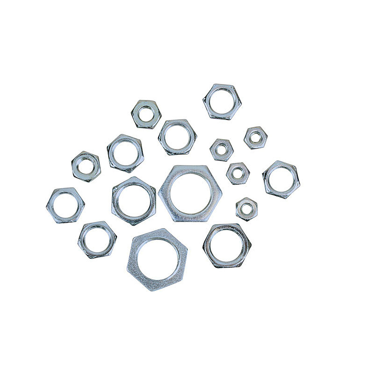 Jandorf 60167 HEX NUTS ASST STEEL PK16