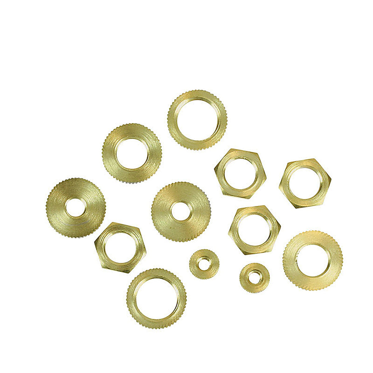 Jandorf 60168 LOCKNUTS ASST BRASS PK12