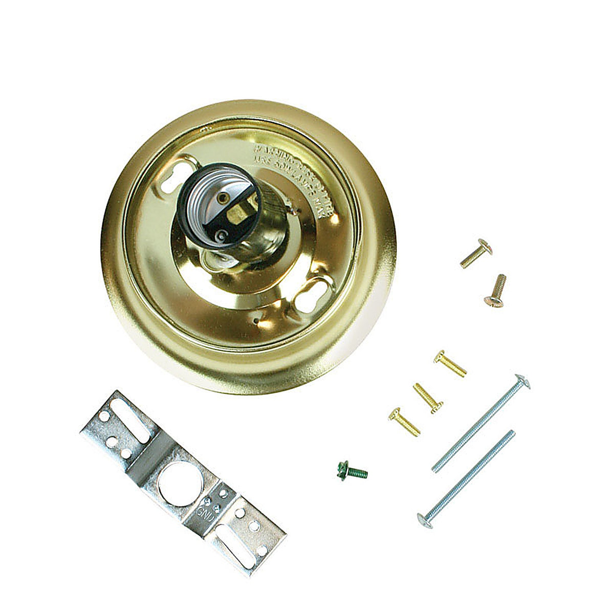 Jandorf 60221 Brass Glass Holder Kit 1/Pack